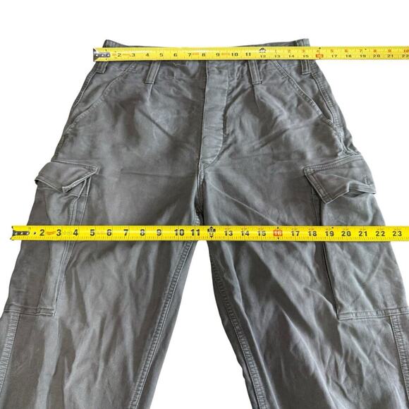 Vtg 80s H Winnen GMBH & Co army pants 6 Green Grunge Gorpcore Cargo Button Fly - Picture 9 of 14